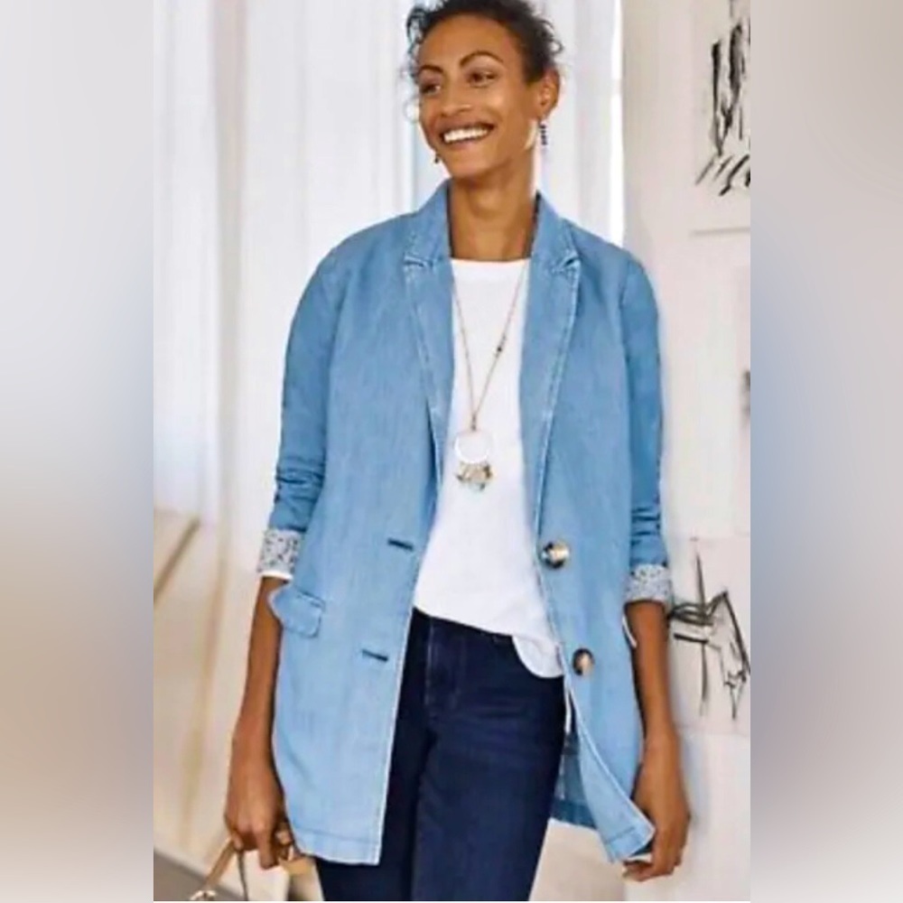 J. Jill Gallery Oversize Jacket Couture Shabby Chic Classy Style Size XS - Picture 2 of 12